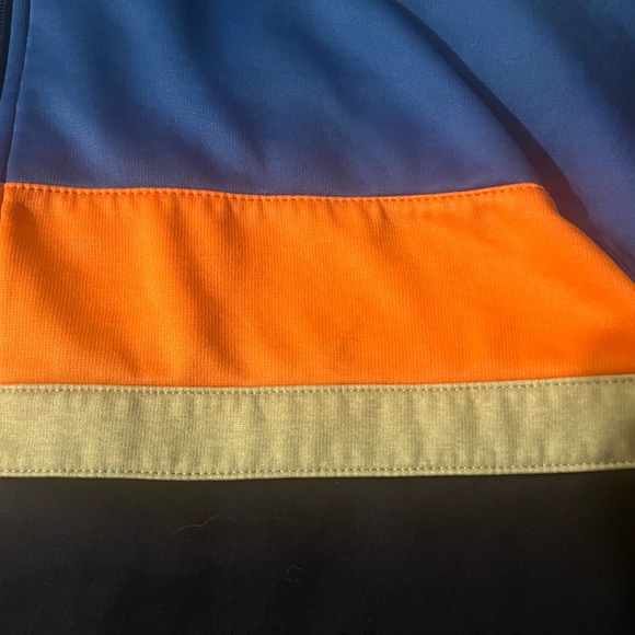 Vintage Club Room Laser Blue Multicoloured Zip Track Jacket - Great for Fall - Picture 3 of 7